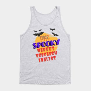 One Spooky Market Research Analyst Tank Top